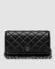 Жіноча сумка Chanel Classic Wallet on Chain Black/Silver Premium re-11170 фото 2