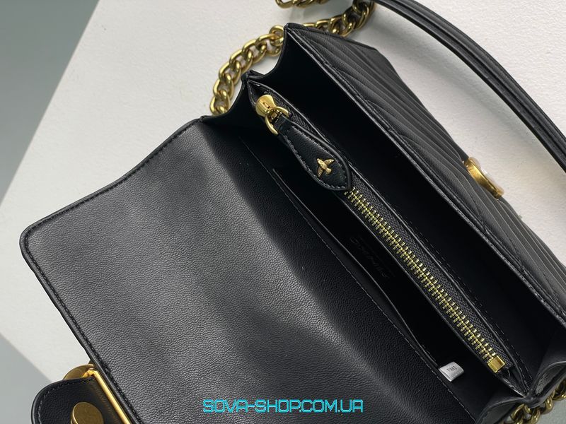 Жіноча сумка Pinko Mini Love Bag One Simply Puff Black/Gold Premium фото
