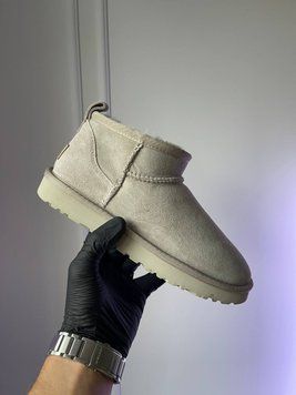 Жіночі зимові ботинки Ugg Ultra Mini Light Gray Premium фото