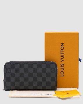 Кошелёк Louis Vuitton Zippy Wallet Damier Grey Premium фото