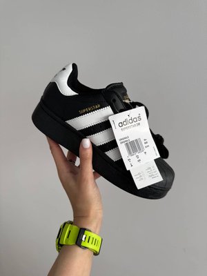 Женские кроссовки Adidas Superstar 2W Black White фото