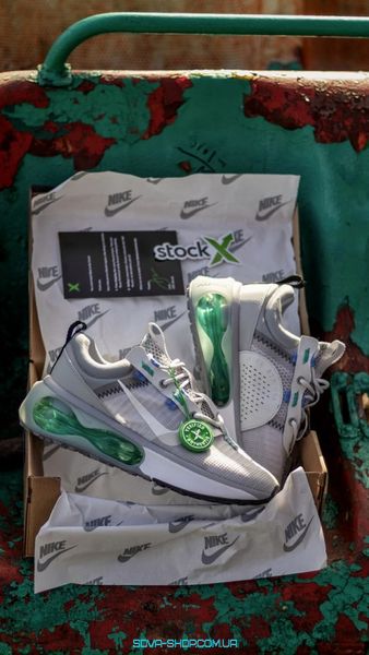 Чоловічі кросівки Nike Air Max 2021 GS Grey White Green фото