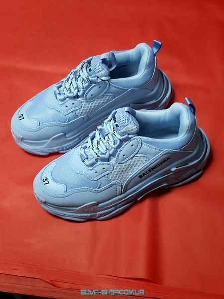 Жіночі кросівки Balenciaga Triple S Blue фото