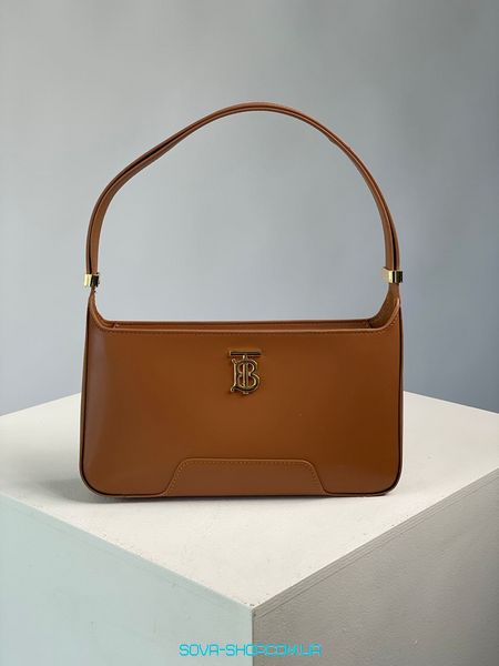 Жіноча сумка Burberry Leather TB Shoulder Bag "Brown" Premium фото