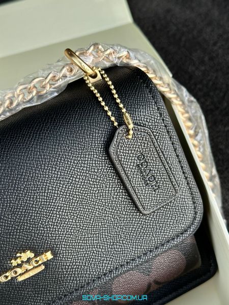 Жіноча сумка Coach Mini Klare Crossbody in Signature Canvas Brown Premium фото