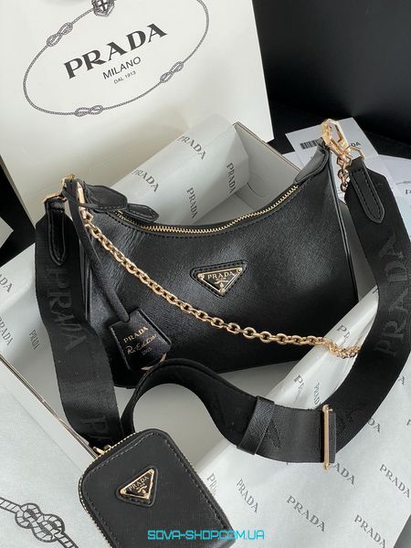 Женская сумка Prada Re-Edition 2005 Saffiano Leather Bag Premium фото