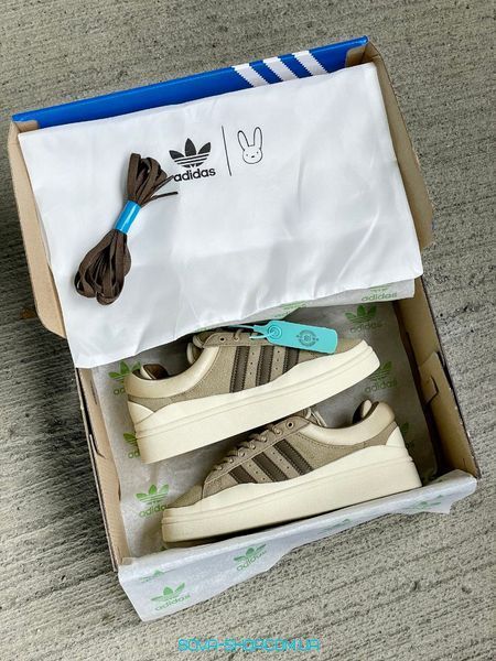 Жіночі кросівки Adidas Campus х Bad Bunny Brown фото