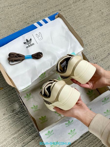 Жіночі кросівки Adidas Campus х Bad Bunny Brown фото