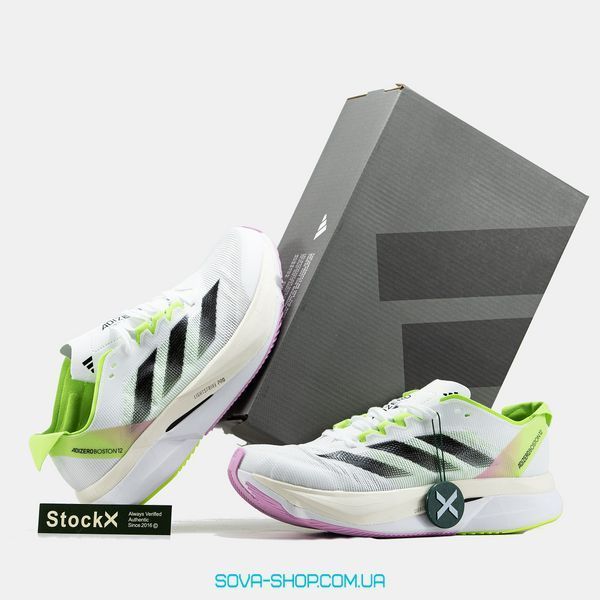 Чоловічі кросівки Adidas Adizero Boston 12 Purple Green фото