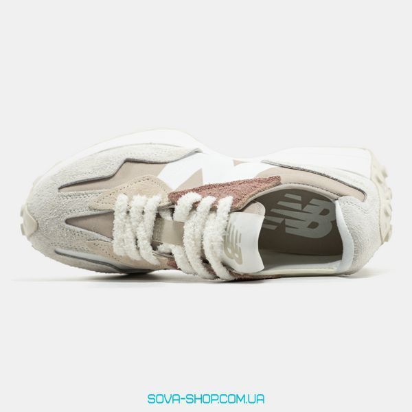Женские кроссовки New Balance 327 Beige Brown Premium фото