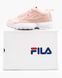 Жіночі кросівки Disruptor II Pink \ White Fila лакированная шкіра re-47572 фото 9
