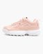 Жіночі кросівки Disruptor II Pink \ White Fila лакированная шкіра re-47572 фото 1