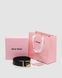 Ремень Miu Miu Leather Belt Black Premium re-128216 фото 1