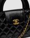 Женская сумка Chanel Kelly Bag Shiny Aged Calfskin Black & Gold Hardware Premium re-11688 фото 2