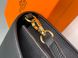 Жіноча сумка Hermes Small Crossbody Black/Gold Premium re-11428 фото 3