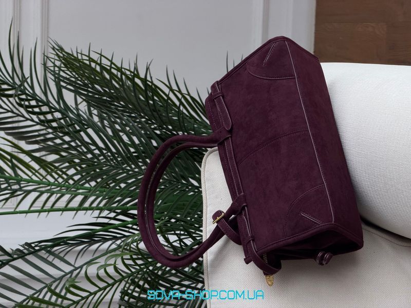 Жіноча сумка Prada Bonnie Medium Suede Handbag Burgundy Premium фото