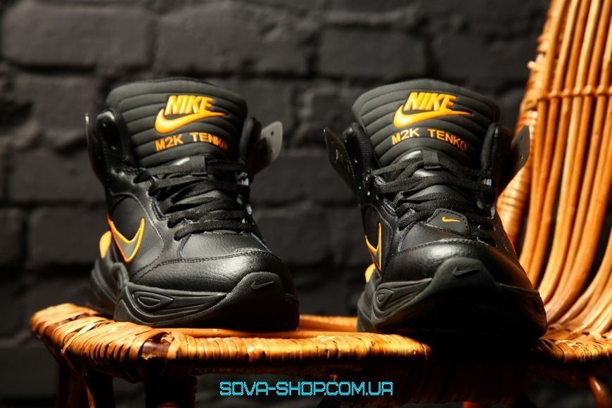 Чоловічі кросівки M2K Tekno Winter "Black/Orange" Nike фото