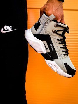 Зимові чоловічі кросівки Nike Huarache Winter Acronym"Grey" !термопідкладка! фото