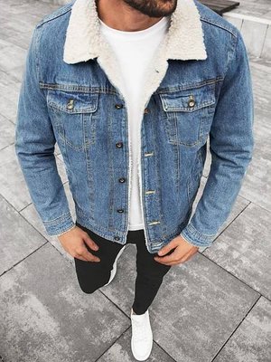 Чоловіча джинсова куртка Артикул caram21 фото