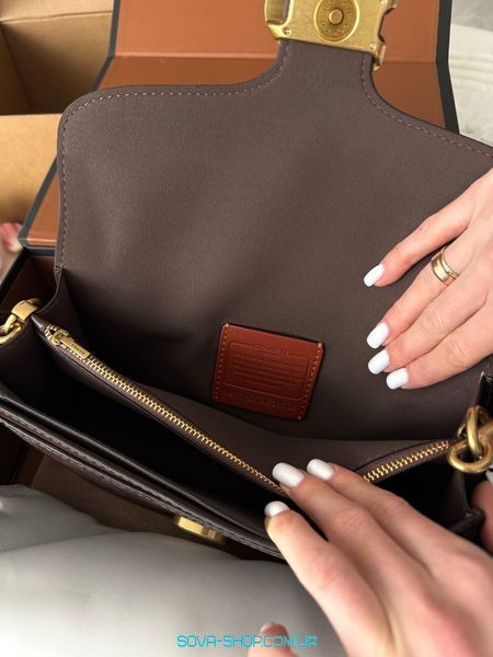 Женская сумка Coach Tabby Chocolate Premium фото