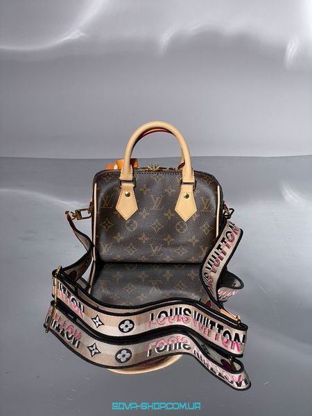 Жіноча сумка Louis Vuitton Speedy Nano Brown/Pink Premium фото
