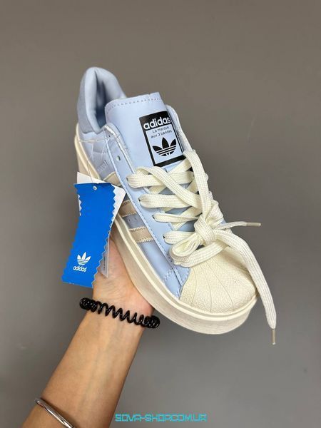 Жіночі кросівки Adidas Superstar Bonega &laquo;BLUE/CREAM&raquo; фото