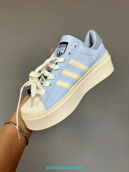 Жіночі кросівки Adidas Superstar Bonega &laquo;BLUE/CREAM&raquo; фото