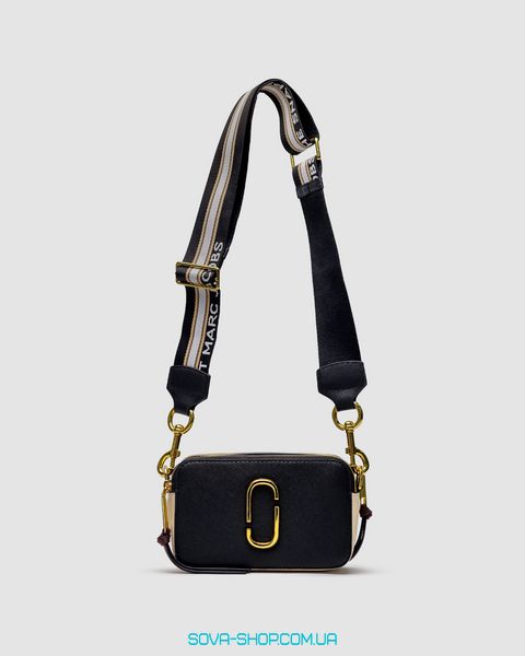 Женская сумка Marc Jacobs The Snapshot Black/Gold Premium фото