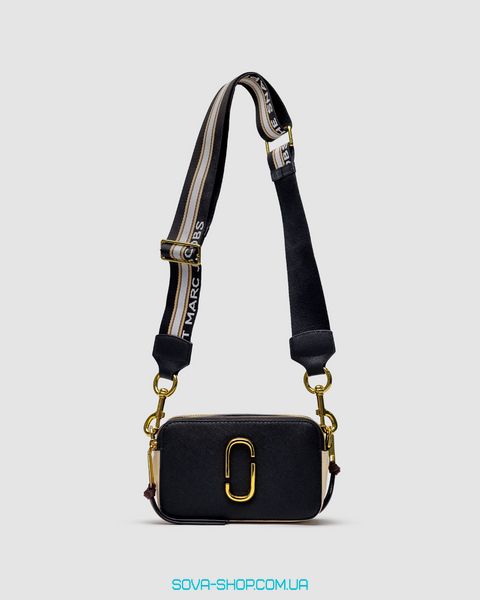 Жіноча сумка Marc Jacobs The Snapshot Black/Gold Premium фото