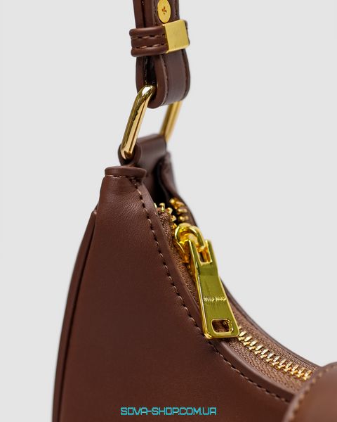 Жіноча сумка Miu Miu Leather Hobo Bag Brown Premium фото