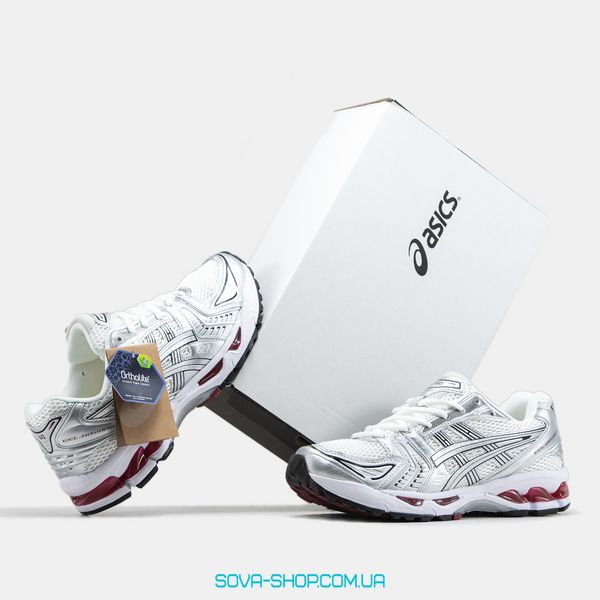 Мужские кроссовки Asics Gel-Kayano 14 Silver White Wine фото