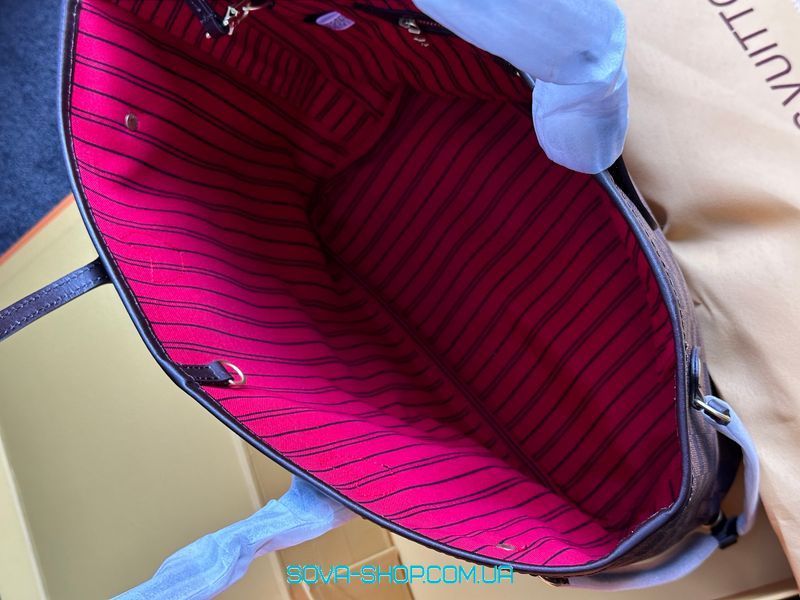 Жіноча сумка Louis Vuitton Neverfull MM Damier Ebene Premium фото