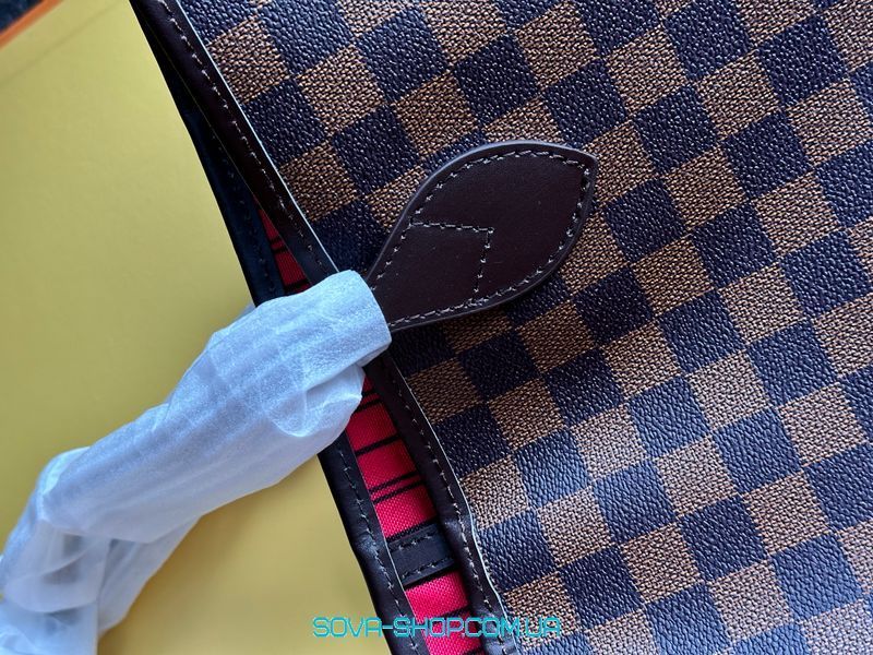 Жіноча сумка Louis Vuitton Neverfull MM Damier Ebene Premium фото