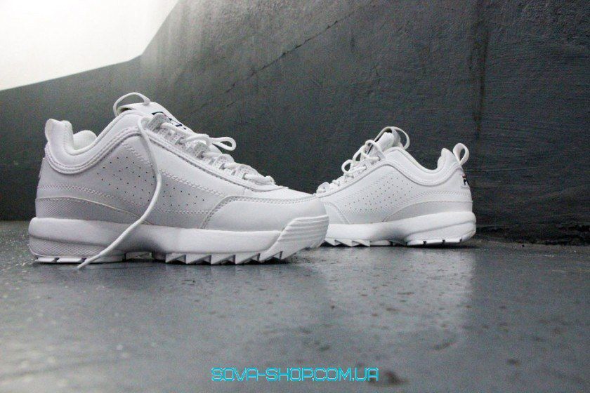 Чоловічі та жіночі кросівки Disruptor II "White" Men Fila фото
