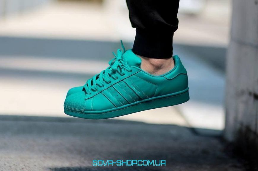 Жіночі кросівки Superstar Supercolor Mint Adidas фото