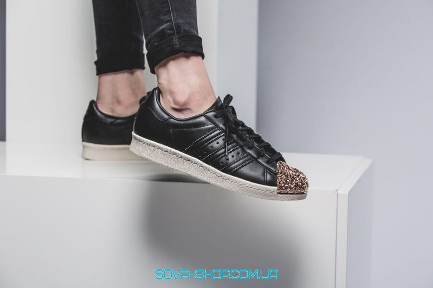 Женские кроссовки Superstar 80s Metal Toe Black Adidas фото