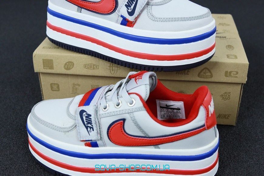 Жіночі кросівки Vandal 2K Metallic Silver/University Red-Obsidian Nike фото
