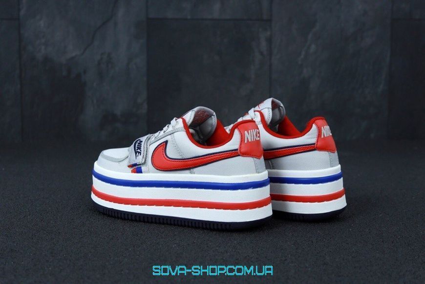 Жіночі кросівки Vandal 2K Metallic Silver/University Red-Obsidian Nike фото