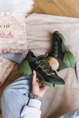 Жіночі кросівки Christian Dior Green фото