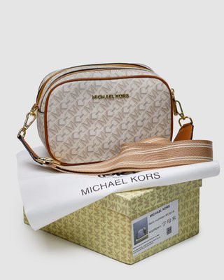 Женская сумка Michael Kors Camera Bag Ivory Premium фото