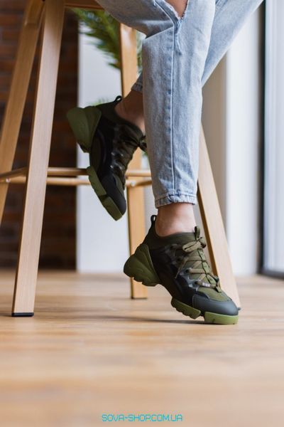 Жіночі кросівки Christian Dior Green фото