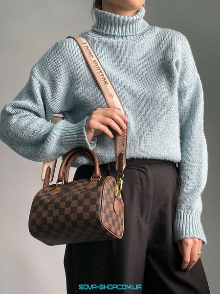 Жіноча сумка Louis Vuitton Speedy Nano Brown/Chess Premium фото