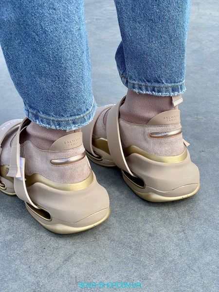 Женские кроссовки Balmain B-Bold Sneakers &lsquo;Beige&rsquo; фото