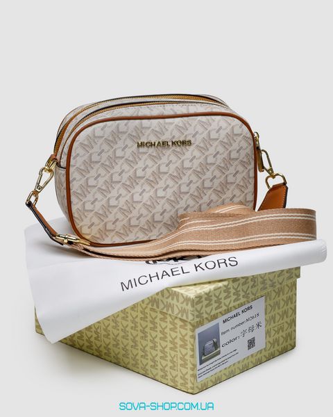 Женская сумка Michael Kors Camera Bag Ivory Premium фото