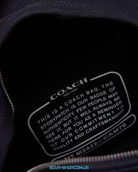 Жіночий рюкзак Coach Cargo Backpack in Signature Denim Black/Brown Premium фото