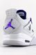 Чоловічі та жіночі баскетбольні кросівки Nike Air Jordan 4 Retro White Violet re-5609 фото 6