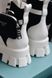 Зимові жіночі ботинки (Натуральна шкіра) PRADA Milano Monolith White Black Premium re-3989 фото 11