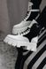 Зимові жіночі ботинки (Натуральна шкіра) PRADA Milano Monolith White Black Premium re-3989 фото 6