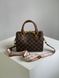 Жіноча сумка Louis Vuitton Speedy Nano Brown/Chess Premium re-10777 фото 4