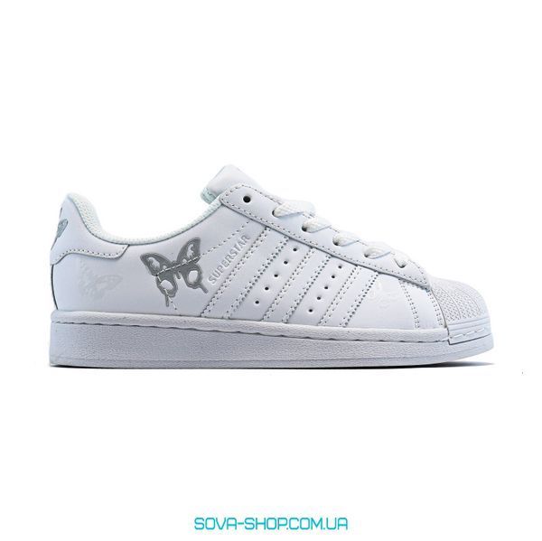 Жіночі кросівки Adidas Superstar White/Silver фото